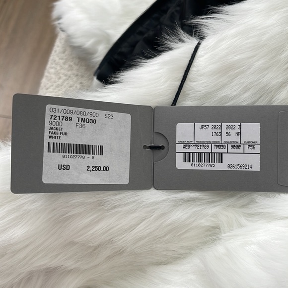 Balenciaga Faux Fur Jacket || Size 36 || BRAND NEW - Picture 7 of 7